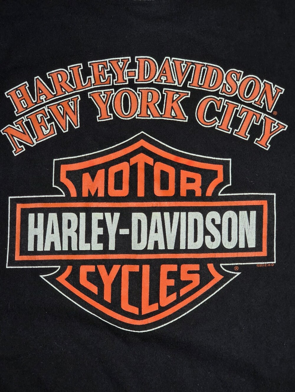 Harley-Davidson Men's New York City Logo Graphic Tee Shirt Sz XL 2012 Print